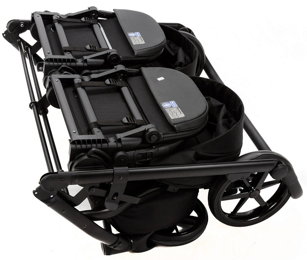 Детская коляска Adamex Leo Duo 2 в 1 TK53 TIP (ЧЕРНЫЙ)