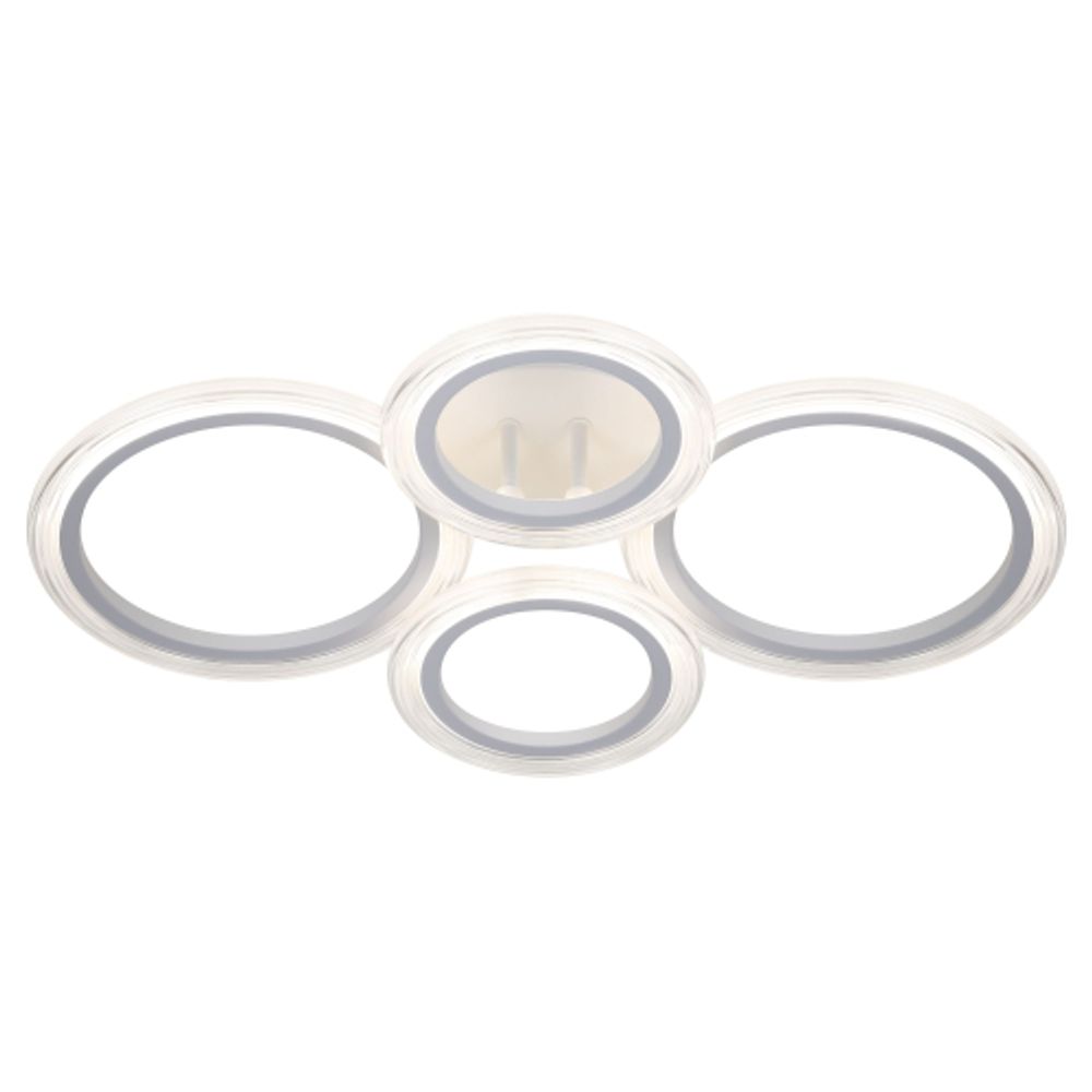 Светильник потолочный светодиодный ЭРА Модерн Ring CLL-1-59W 3K-6,5K RC WH с ДУ белый