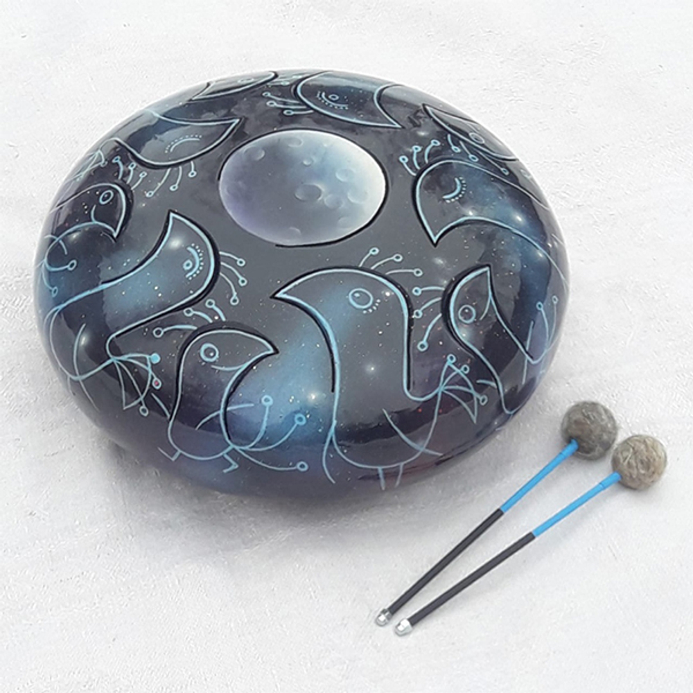 Глюкофон «Созвездие птиц» 30см, с палочками и чехлом, Pangooda Drums PNG-30PC