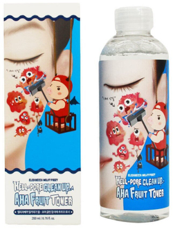 Тоник-пилинг с фруктовыми кислотами Elizavecca Hell-Pore Clean Up Aha Fruit Toner