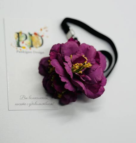 Чокер Pankigno Design с цветущей вишней