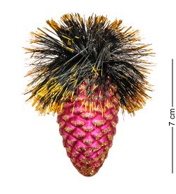 Элита НФШ-1223/3 Набор ел.украшений Шар 4шт «Шишки» красный