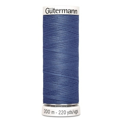 Нить Sew-All 100 для всех материалов, 100% полиэстер Gutermann 200 м цв. 112 серо-синий джинс