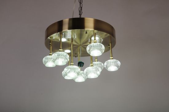 Люстра потолочная MANNE PL.7440-9+4(BR) d50