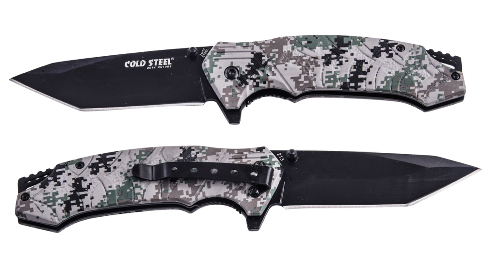 Складной нож с клинком танто Cold Steel 213 Tanto Camo