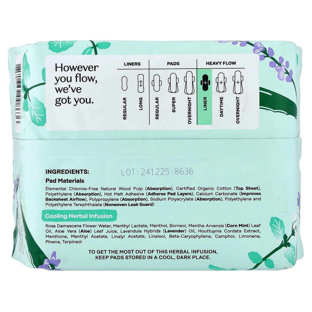 The Honey Pot Company, прокладки с крылышками из 100% органического хлопка, плотные, 20 штук