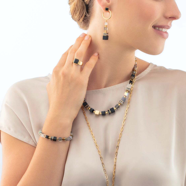 Браслет Coeur de Lion Black-Gold 3039/30-1316
