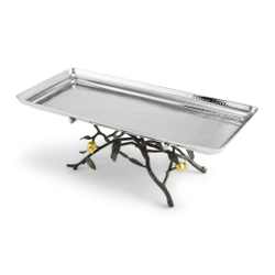 Поднос прямоугольный на ножках 45x20см Michael Aram Гранат