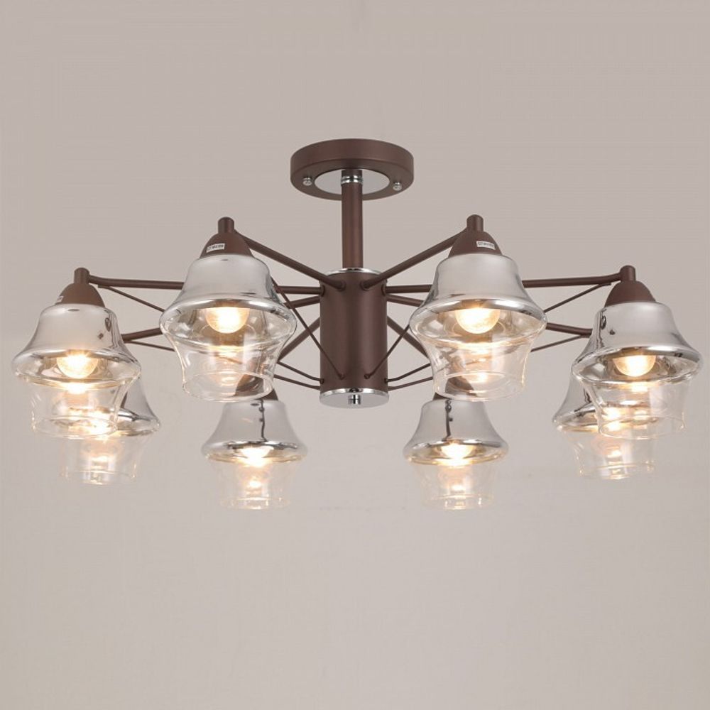 Люстра на штанге ILLUMICO  IL1303-8CPA-19 CF CR