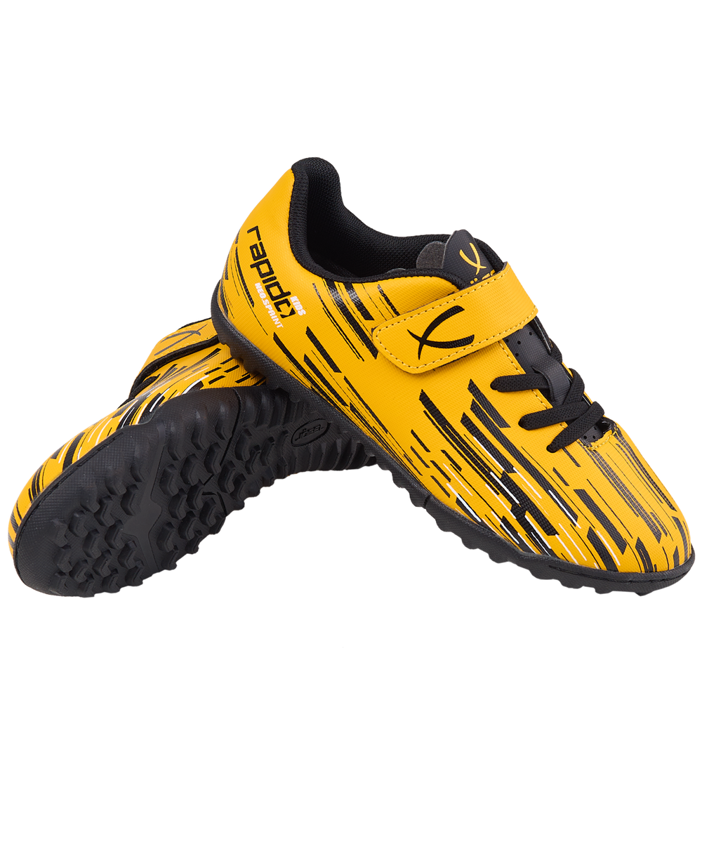 Бутсы многошиповые Rapido TF Yellow/black, детский