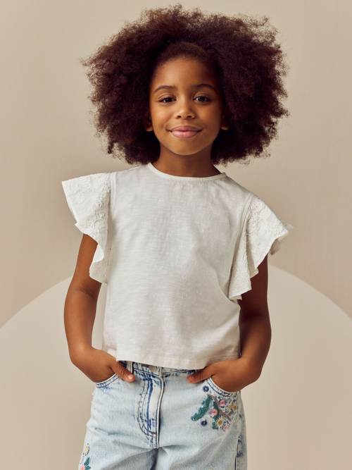 Футболка для девочки Next E44-400, Молочный