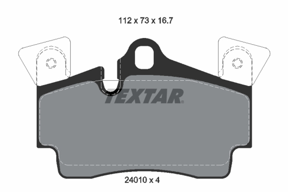 TEXTAR - 2401001-TET - Brake Pad Set, disc brake