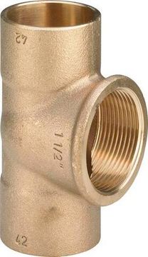 Viega тройник бронзовый 15х1/2" ВР (94130G фитинги под пайку)