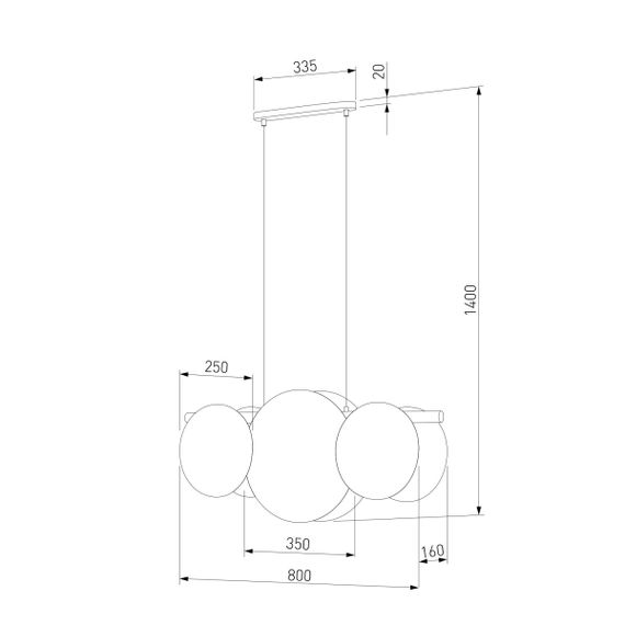 Подвесной светильник TK Lighting 10005 Pulse