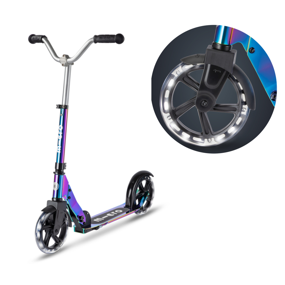 Самокат Micro Cruiser LED неохром