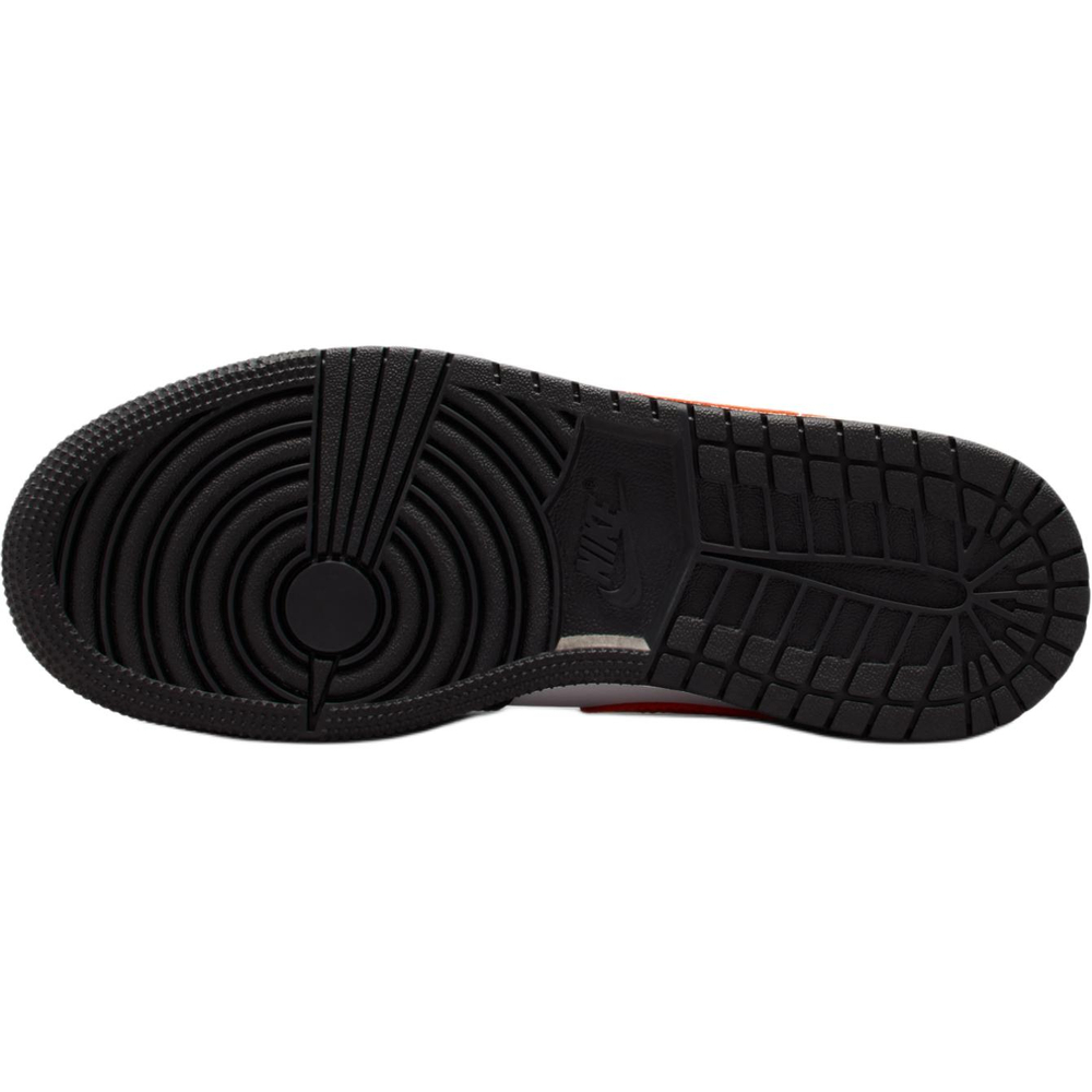 Jordan Air Jordan 1 Low top Basketball Shoes Black White Orange Unisex