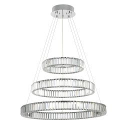 Citilux Чезаре CL338381 LED Люстра хрустальная с пультом Хром