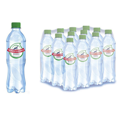 Вода артезианская газированая 0,5 л. ПЕТ (упаковка 12 бутылок)