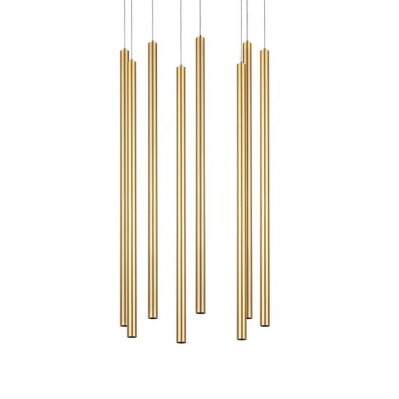 Комплект с подвесной люстрой Lightstar Tubo (574733+747333 (8шт) L8T747333