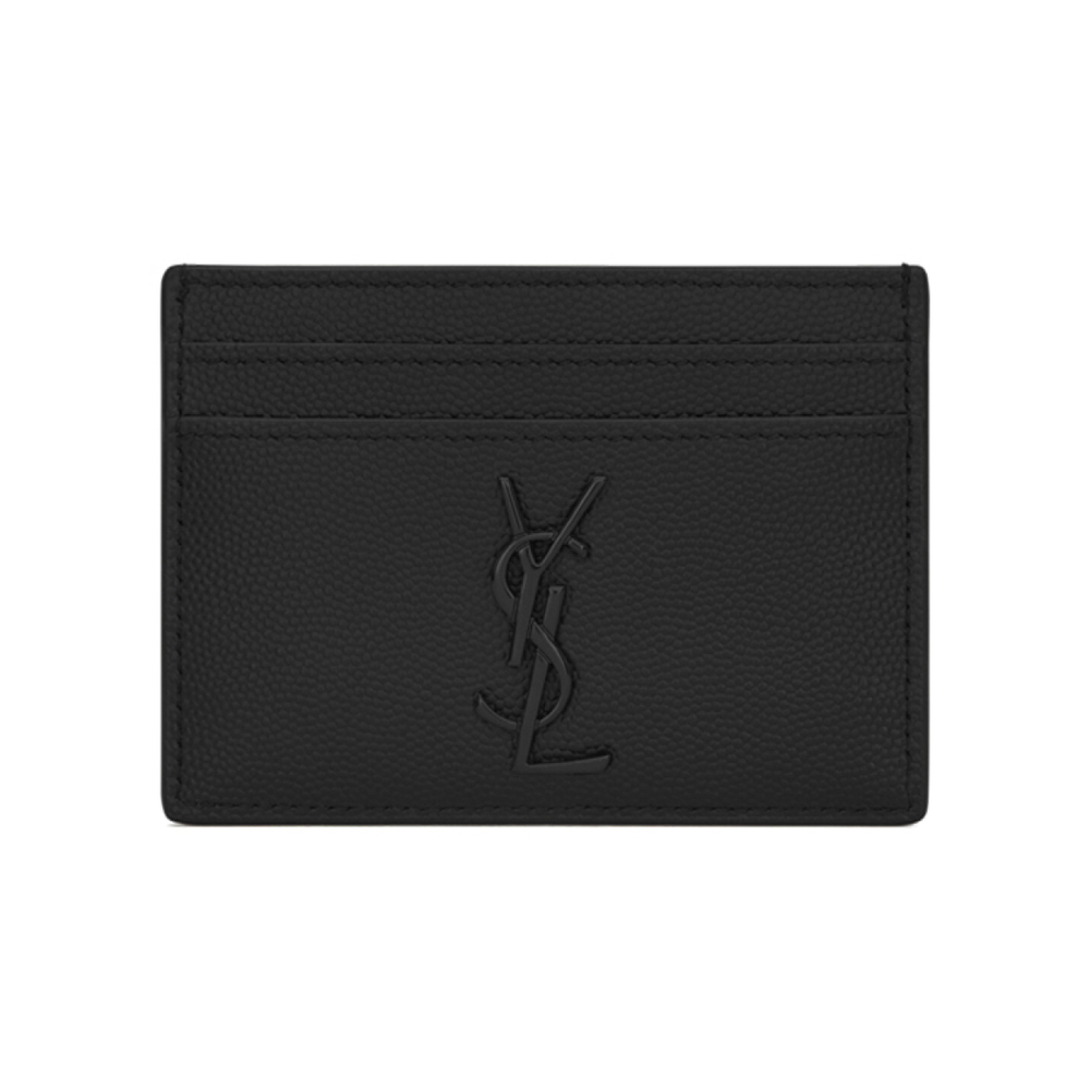Картхолдеры и кошельки SAINT LAURENT MonogramCASSANDRE Logo, 485631-BTY0U-1000