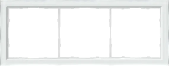 Donel R98 Glass рамка 3-я Белое стекло, серия DA
