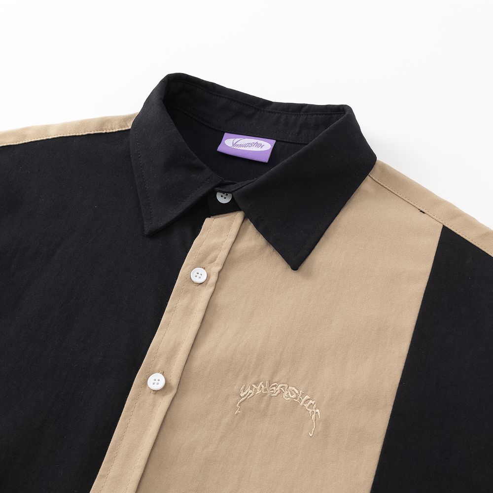 Сорочка мужская Ymkashix Puff черный / песочный