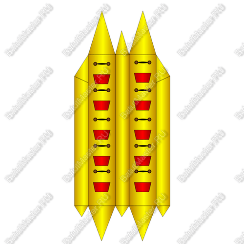 Двойной банан, мест для посадки 10, усиление дна "Стандарт плюс"