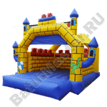 Коммерческий надувной батут "Крепость 2" с крышей