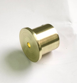 Кронштейн Ост боковой торцевой закрытый d25 мм, цвет латунь