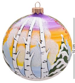 Элита НФШ-1501 Ел.украшение Шар «Дед Мороз с часами» 100 мм