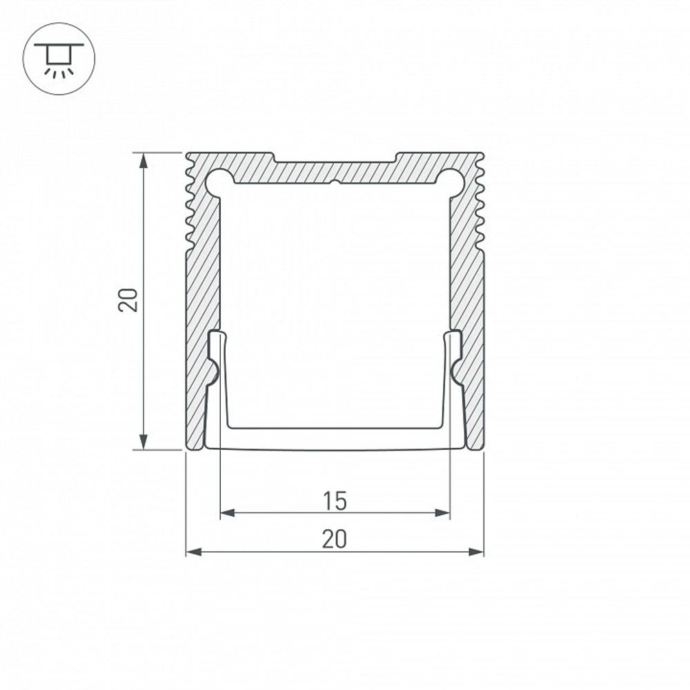 Профиль накладной Arlight SL-SLIM 047631
