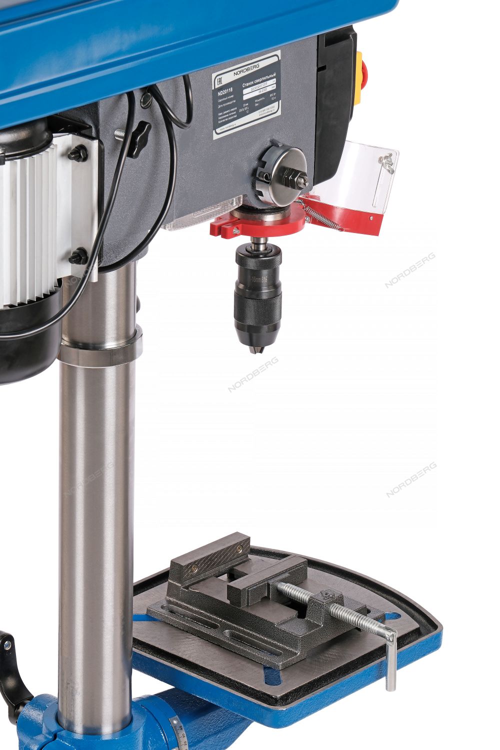 NORDBERG (ND20118) Станок сверлильный (850Вт, 20 мм, 12 скоростей,тиски)