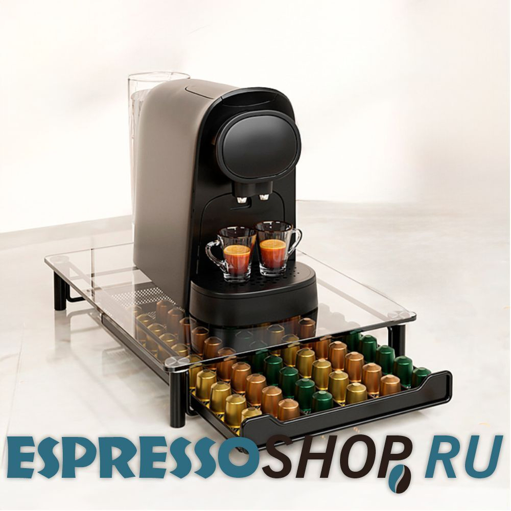 Органайзер для хранения капсул, черный, 60 капсул