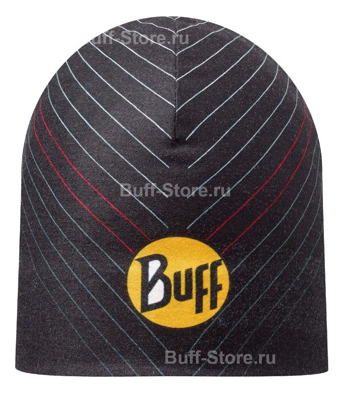 Двухсторонняя спортивная шапка Buff R-Ultimate Logo Black Фото 3