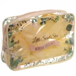 Набор банный дорожный 4шт «Traveler - Cactus», (мочалка, футляр 2шт, расческа), микс три цвета, 20*13*5см,✦