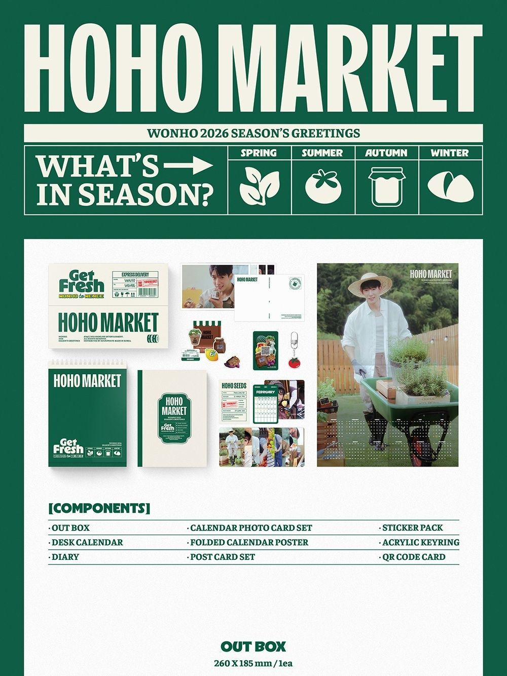 товары WONHO - HOHO MARKET 2026 Season's Greetings