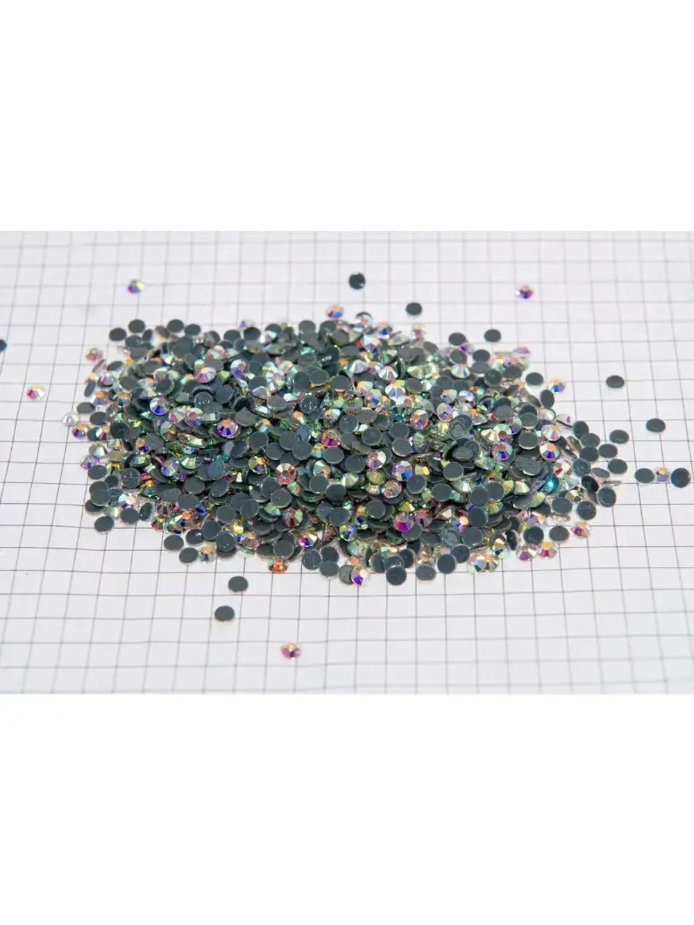 Стразы термоклеевые стекло Crystal AB ss16