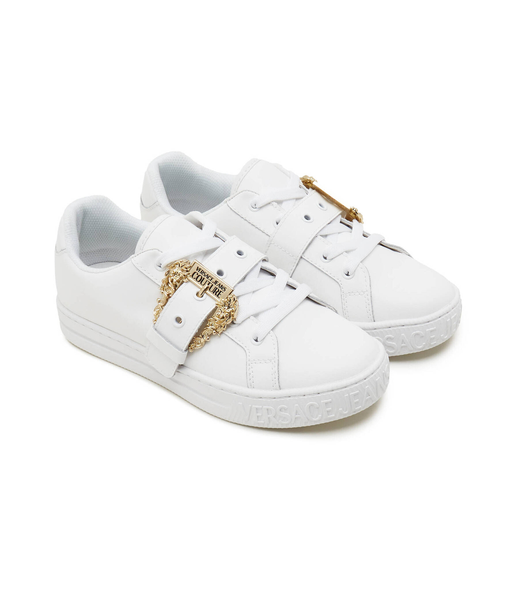 Кожаные кроссовки scarpa Versace Jeans Couture - белый(76VA3SK9ZP311)