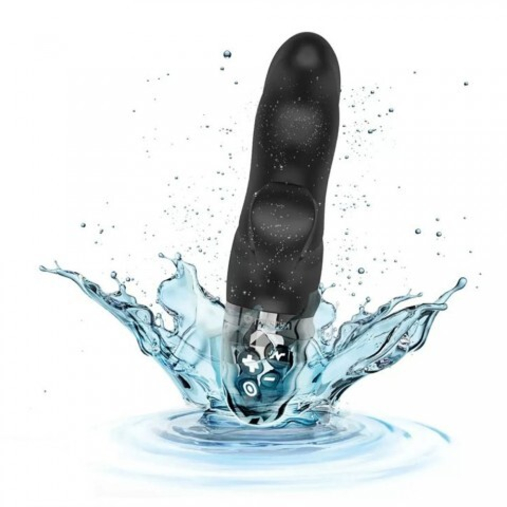 Вибратор Mystim Hop Hop Bob с электростимуляцией, черный