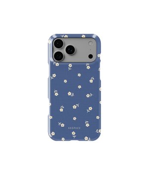 Чехол EARLY FLOWERS (синий) для iPhone