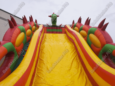 Батут-горка "Дракон 2", 15*7*11 м