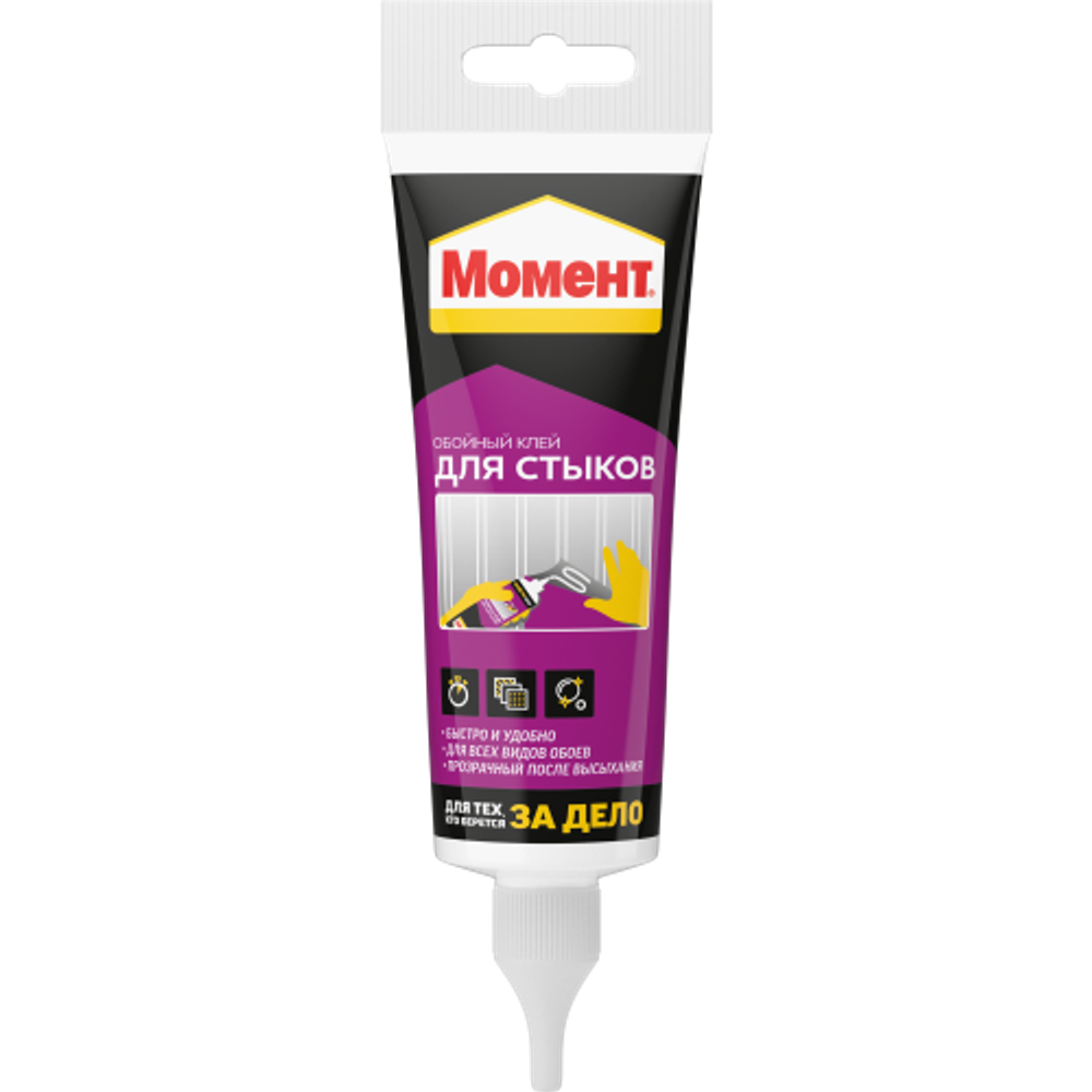 Клей для обоев Момент 3040161 Клей для стыков и подклейки обоев 120 гр. | Момент