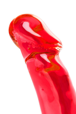 Красный леденец в форме члена со вкусом виски - 173 гр. (Цвет: красный)