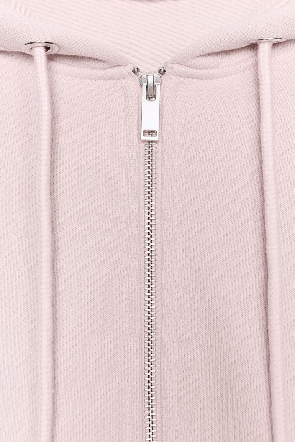 ZARA УКОРОЧЕННАЯ ТОЛСТОВКА С КАПЮШОНОМ, ПЫЛЬНЫЙ РОЗОВЫЙ