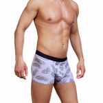 Мужские трусы боксеры серые  с принтом Sergio Dallini SG2310-1