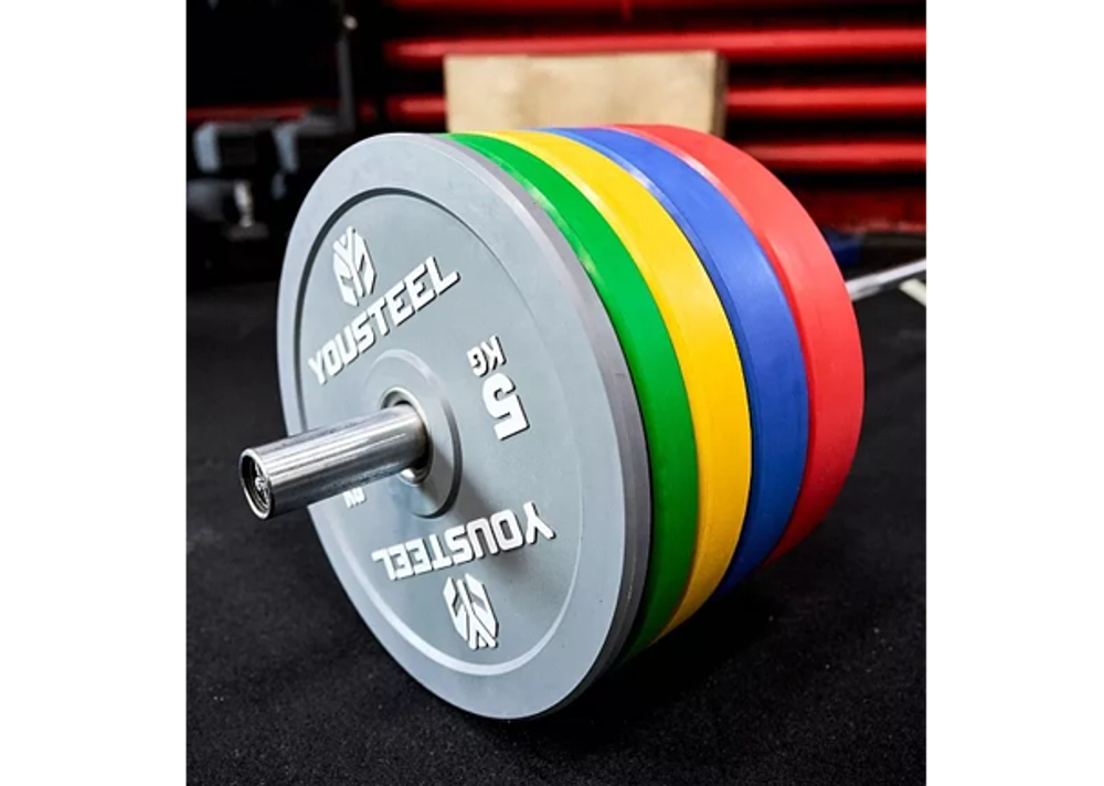 Диск EVO каучуковый 5 кг, серый