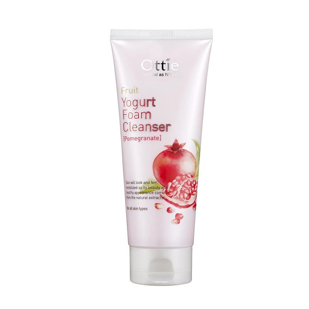 Фруктовая йогуртовая пенка с гранатом для очищения Ottie Fruits Yogurt foam Cleanser Pomegranate