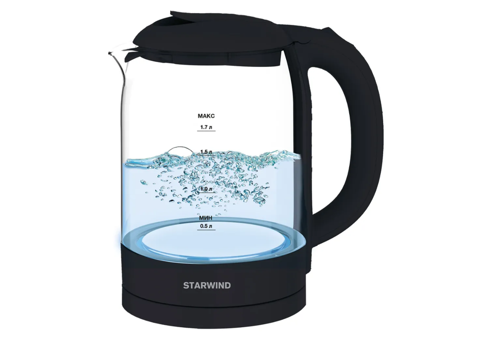 Чайник Starwind SKG-4031 (1,7л/2200Вт) стекло