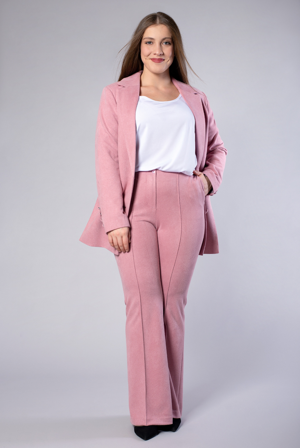 Брюки женские 3893ВП, Пудровый #366Пуд023893ВП