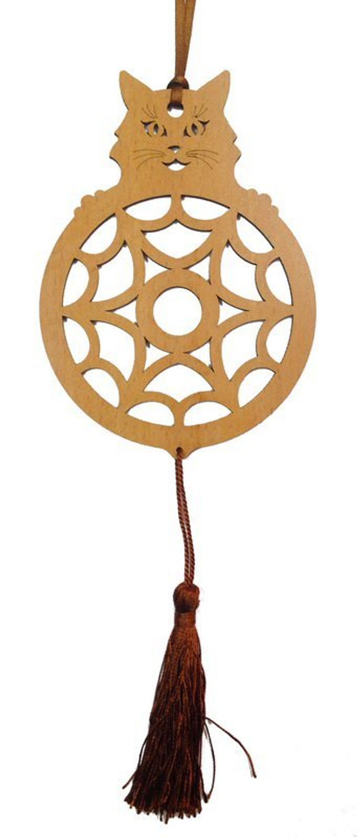 Талисман Ловец снов Кот Баюн № 13 Исполнение желаемого, дерево